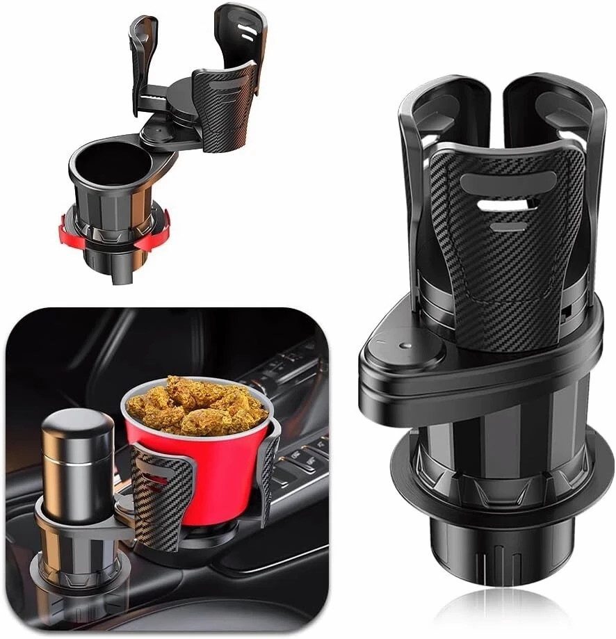 2 in 1 360° Rotatable Automotive Cup Holders Multifunctional Car Cup Holder