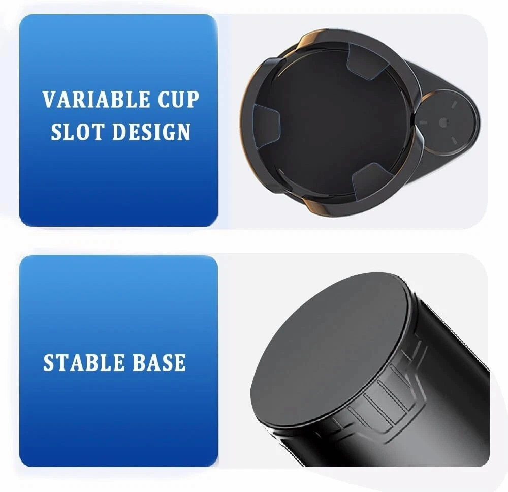 2 in 1 360° Rotatable Automotive Cup Holders Multifunctional Car Cup Holder - Image 3