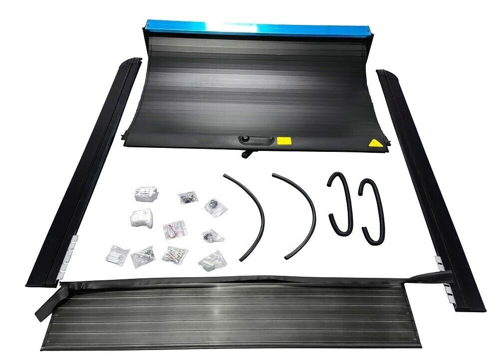 Cubierta enrollable de plataforma retráctil de 5,5 pies para Ford F-150 2021-2026 aluminio.- - Image 3