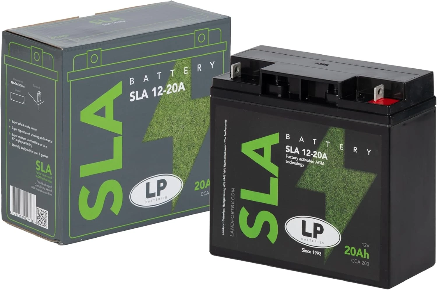 Batería de moto, L&G SLA 12-20A LP compatible con BMW K 1100 RS CatCon. K589 1992-96- - Image 2