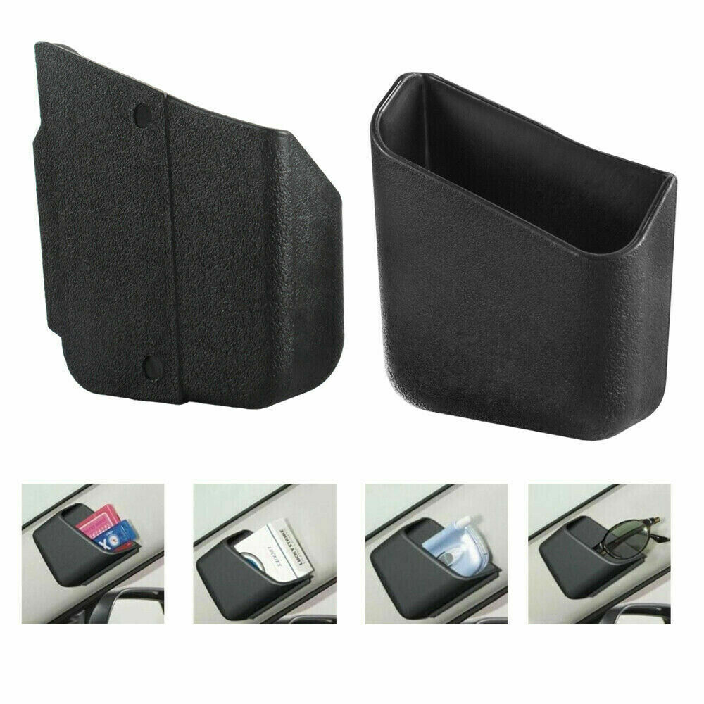 2x Organizador de accesorios interiores para automóviles Bolsa de almacenamiento Caja Soporte Negro para llaves- - Image 5