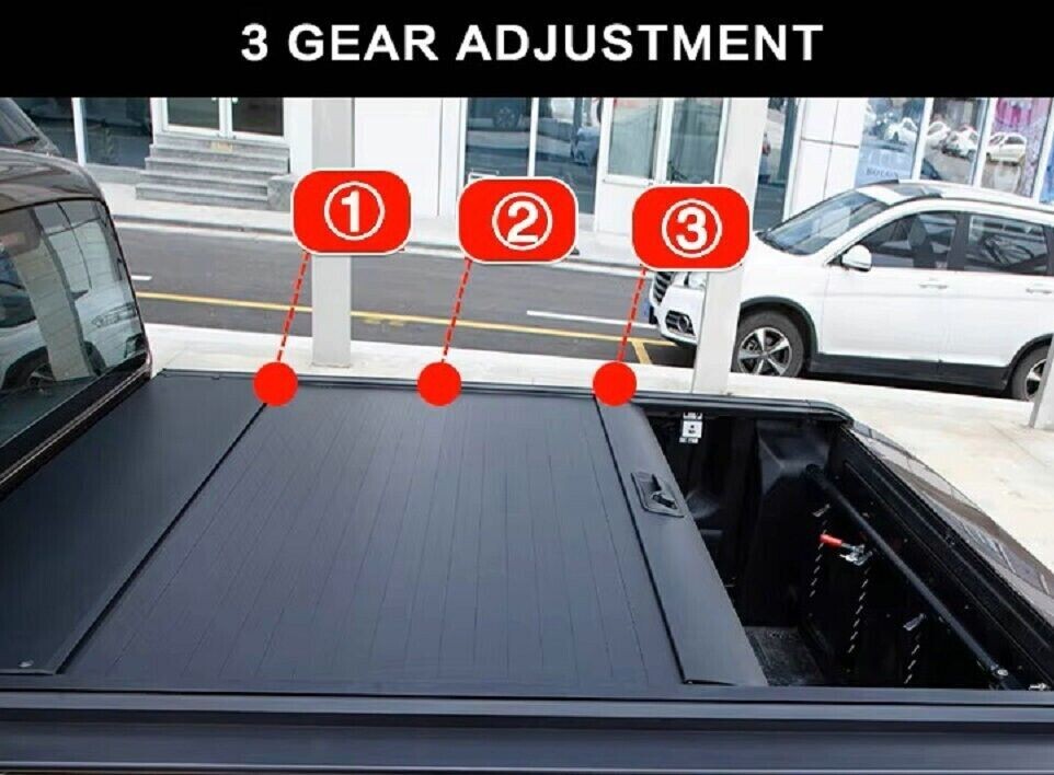 Cubierta enrollable de plataforma retráctil de 5,5 pies para Ford F-150 2021-2026 aluminio.- - Image 5