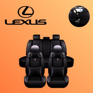 Funda de asiento de cuero de lujo de 5 asientos con ajuste personalizado para todos Lexus-