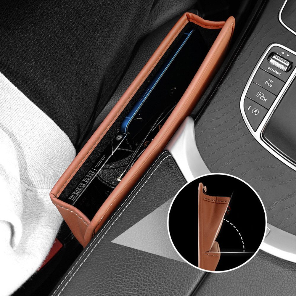 Organizador de asiento delantero de automóvil bolsa de almacenamiento interior automotriz para piezas clave de teléfono celular- - Image 5