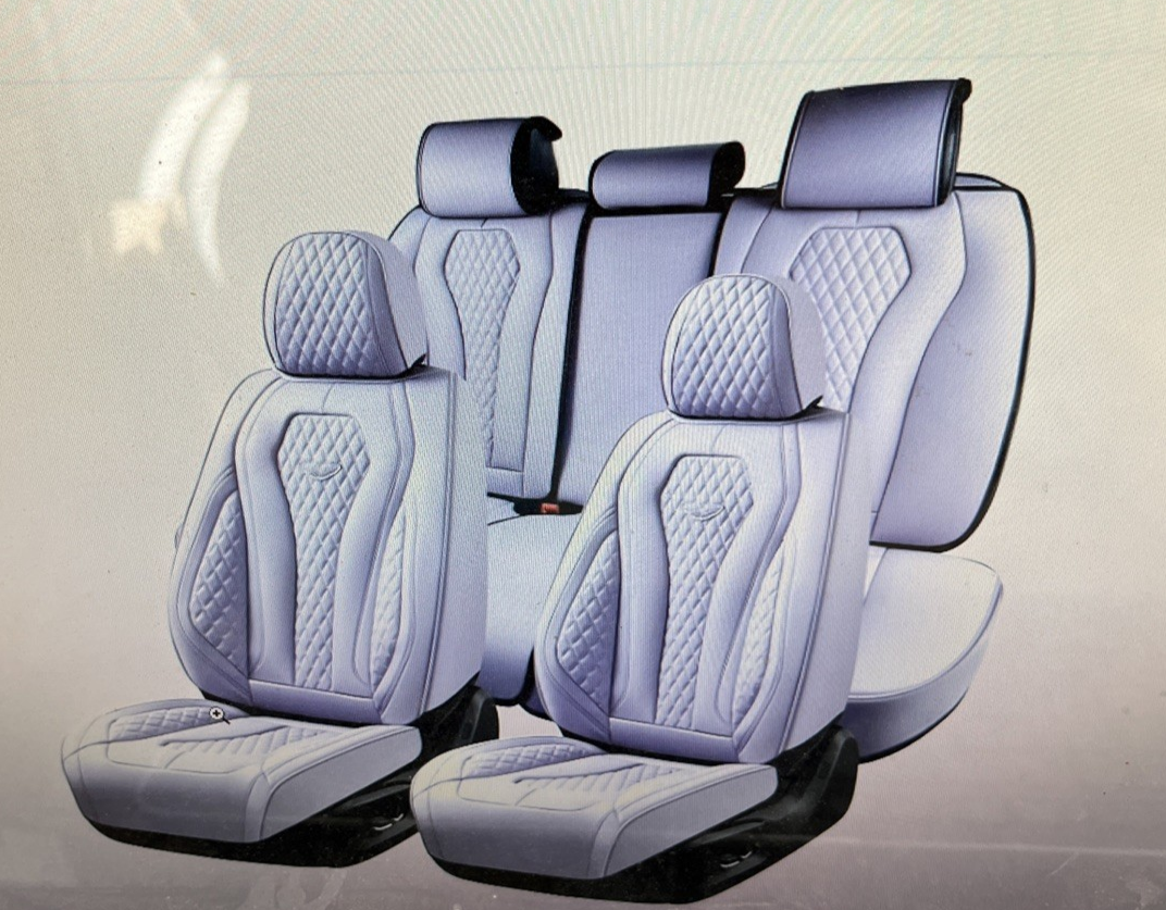 Juego completo de fundas de asiento de coche Coverado, fundas de asiento moradas, ajuste universal para la mayoría de los coches-