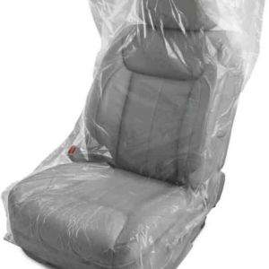 Fundas de asiento automotrices de plástico transparente desechables Donkey Auto Products (30 por paquete-