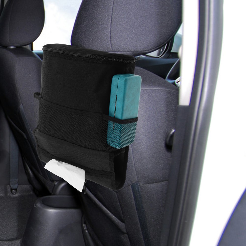 Organizador de asiento de coche asiento trasero almacenamiento bolsa colgante organización trasera- - Image 4