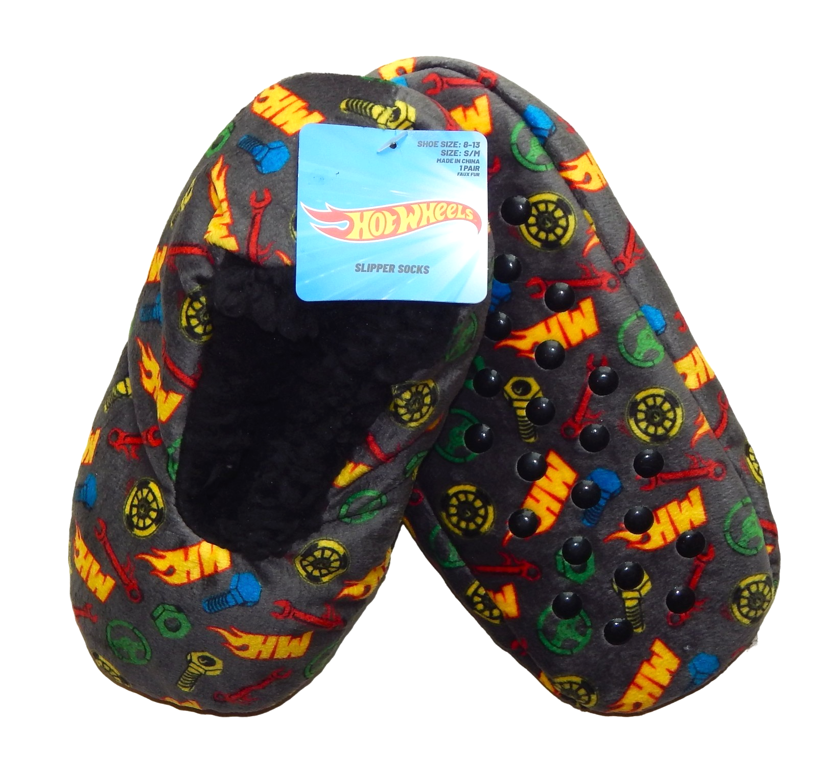 Zapatillas Hot Wheels Mattel Racing Fuzzy Babba Talla S/M (8-13) o M/L (13-4) Nuevas con Etiquetas-