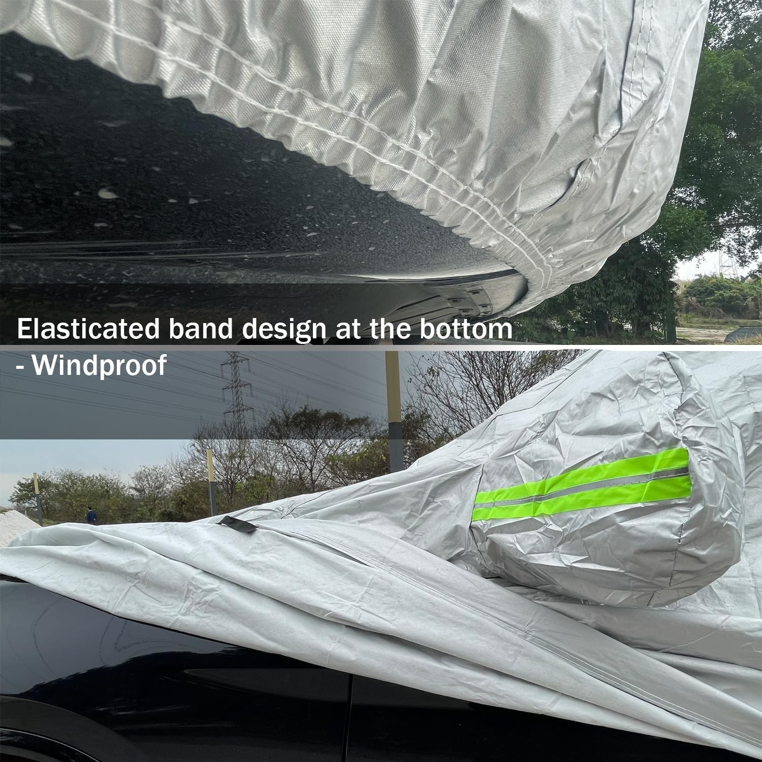 Funda Coche Impermeable Exterior Coche Fundas para Automóviles con Algodón- - Image 5