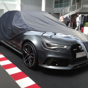 Cubierta completa para automóvil exterior interior resistente para todo clima impermeable forrada de algodón XL-
