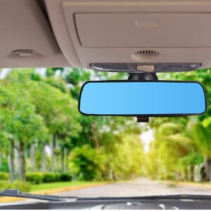 Espejo retrovisor con ventosa para interior gran angular de coche-