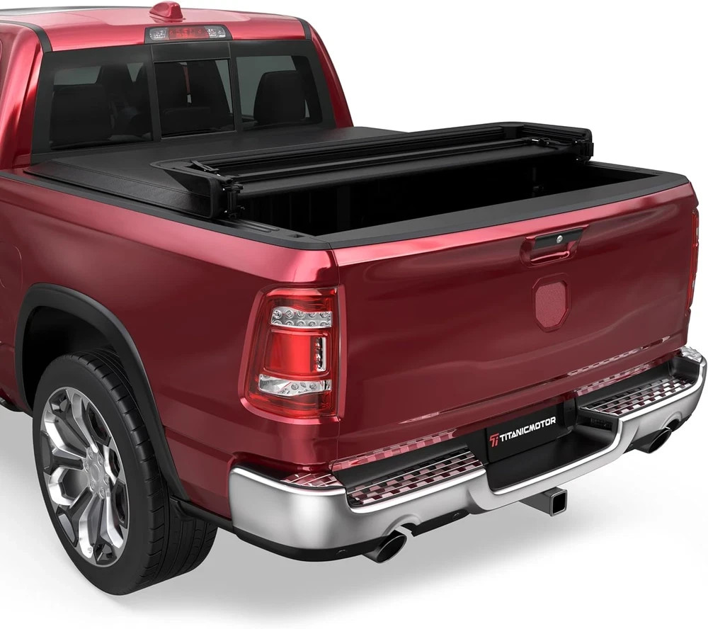 Soft Quad Truck Bed Tonneau Cover Compatible for 2002-2024 2025 Dodge Ram 1500 F - Image 3