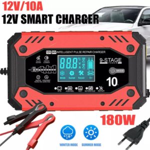 Autobatterie Ladegerät Intelligentes Batterieladegerät 10A 12V/24V KFZ LKW PKW~