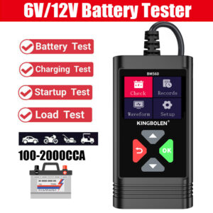 Probador de carga de batería de automóvil automotriz 6V/12V sistema de carga herramienta analizador 2000CCA-