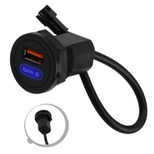 Cargador USB portátil RV Bus Enchufe de carga rápida para dispositivos automotrices-
