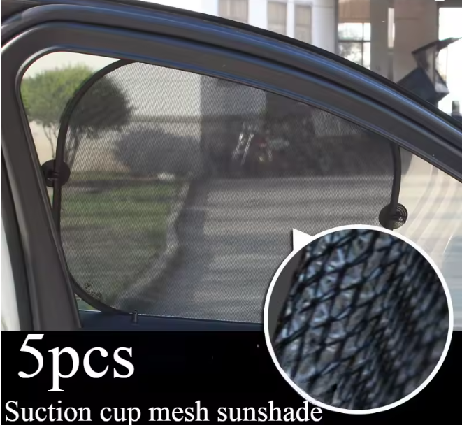 5 Piezas Parasol Universal Coche Plegable Auto Ventana Lateral Parabrisas Trasero-