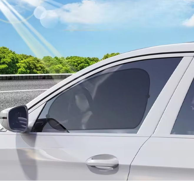 5 Piezas Parasol Universal Coche Plegable Auto Ventana Lateral Parabrisas Trasero- - Image 2