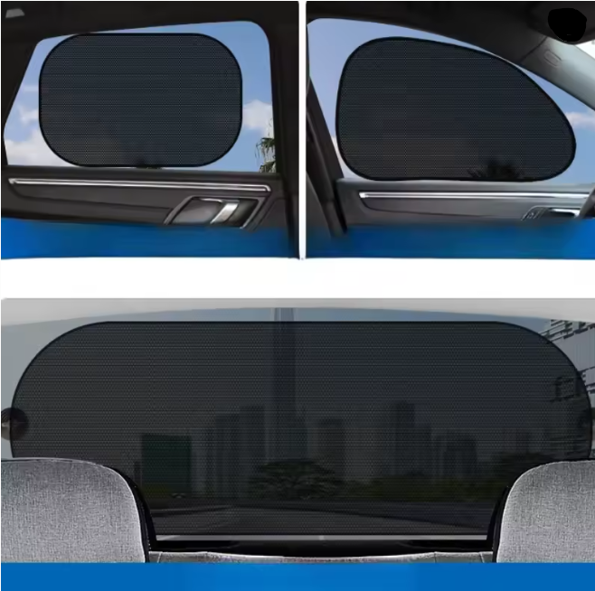 5 Piezas Parasol Universal Coche Plegable Auto Ventana Lateral Parabrisas Trasero- - Image 3