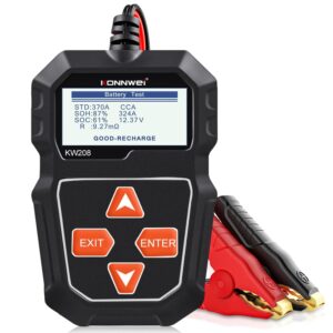 Probador de Carga de Batería de Coche 12V, Analizador de Arranque de Alternador Automotriz Cra de Carga-