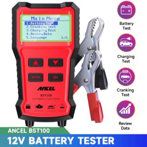 Probador de carga de batería automotriz 12V herramienta analizador de carga de arranque de batería de automóvil-