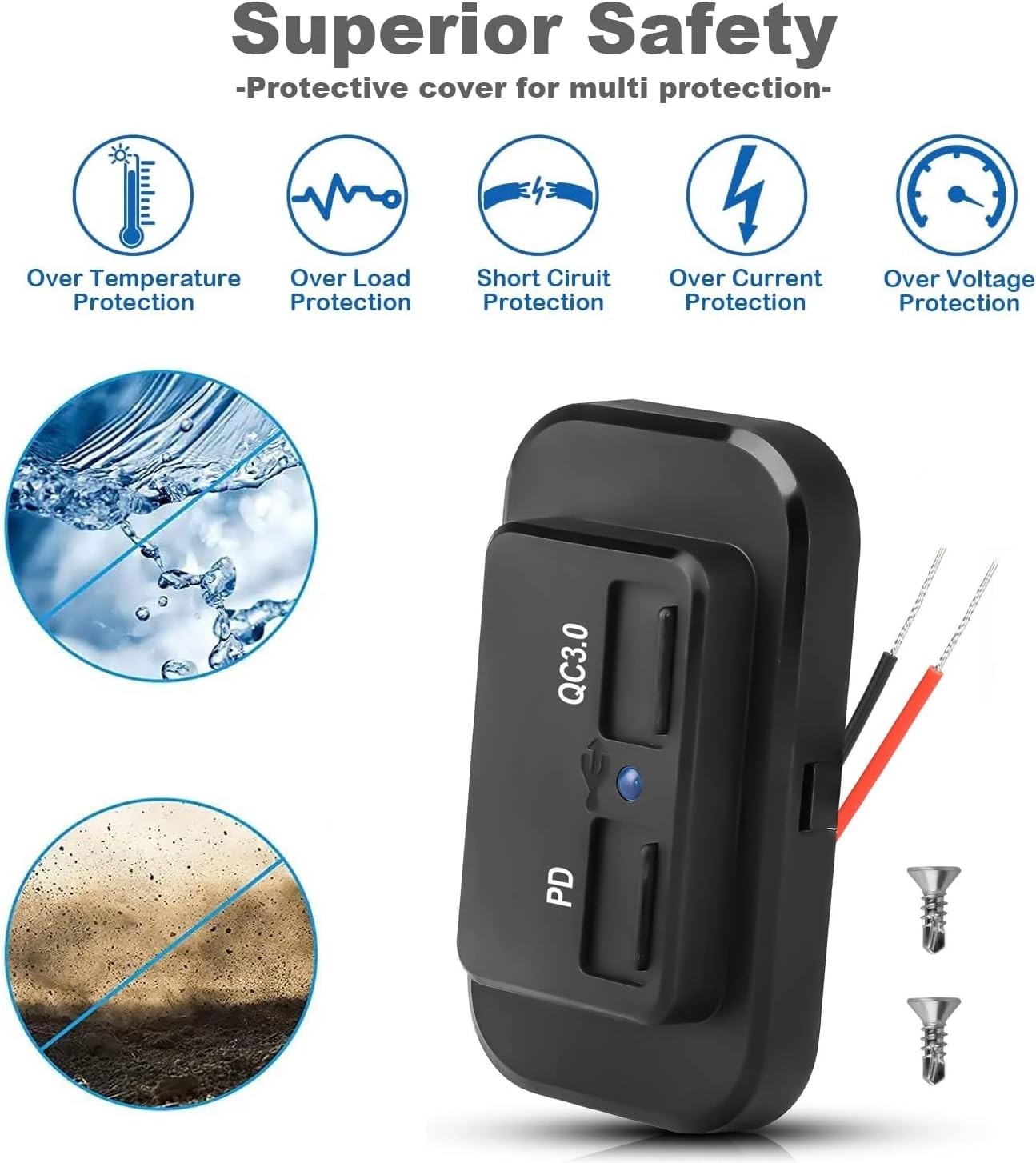 Salida USB de carga rápida de 48 W - Ideal para casas rodantes, barcos y aplicaciones automotrices- - Image 5