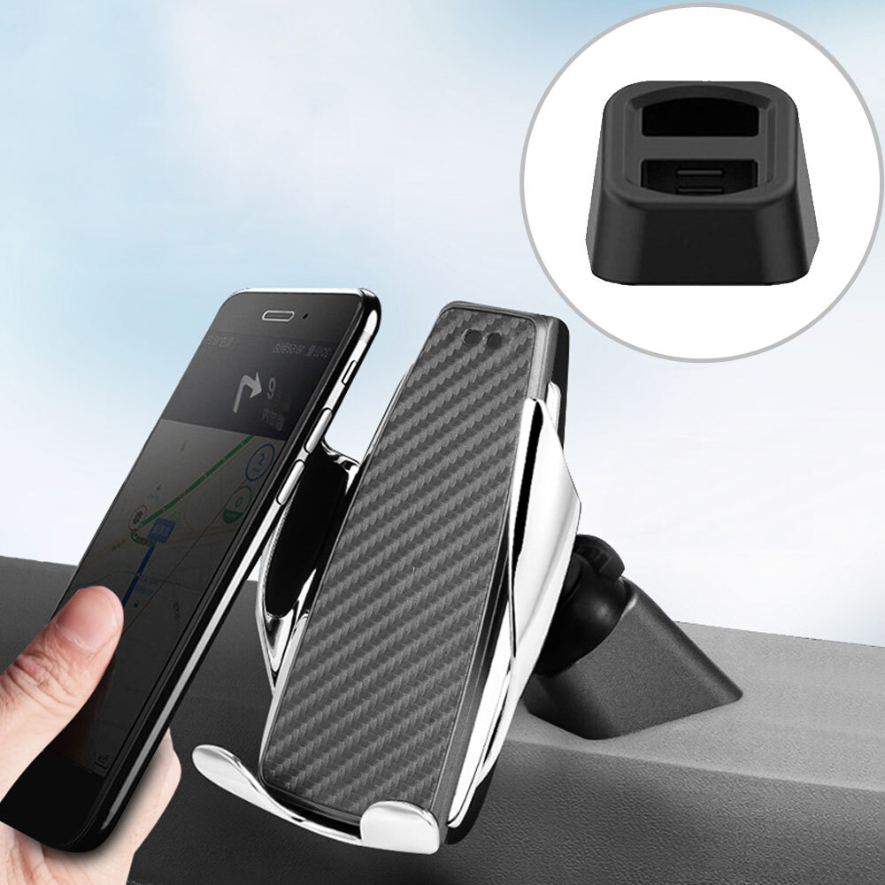 Soporte universal negro con base de ventilación automática para tablero de instrumentos soporte para teléfono automotriz- - Image 5