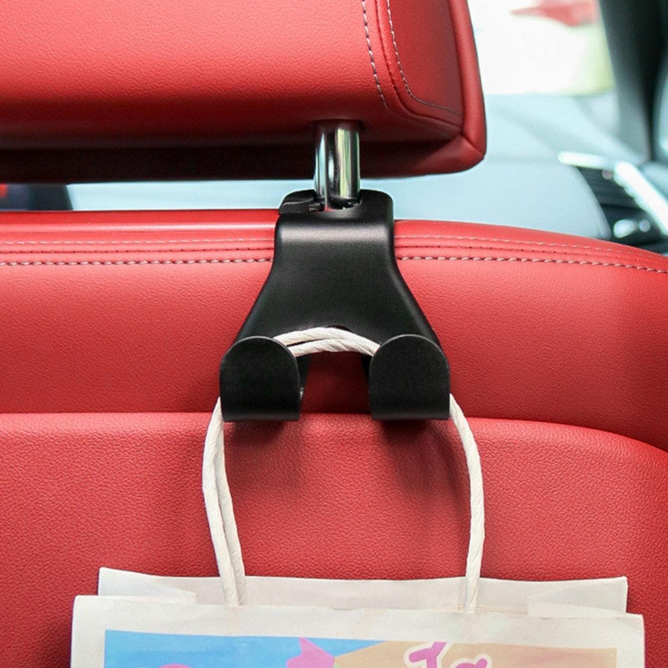 Gancho trasero asiento coche soporte teléfono oculto multifunción accesorio automotriz- - Image 3