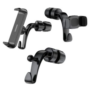 Reposacabezas para automóvil Soporte universal para teléfono ajustable Soporte seguro para teléfono-