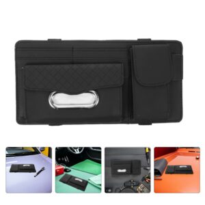 2 Pcs Multifunctional Automotive Sun Visor Storage Device Car Pocket Organizer