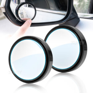Espejos retrovisores de punto ciego automotrices redondos giratorios 360° vista trasera gran angular para automóvil 2 piezas-