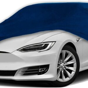 MPE Blue Soft Breathable Fabric Indoor, Garage & Showroom Full Car Cover - XL