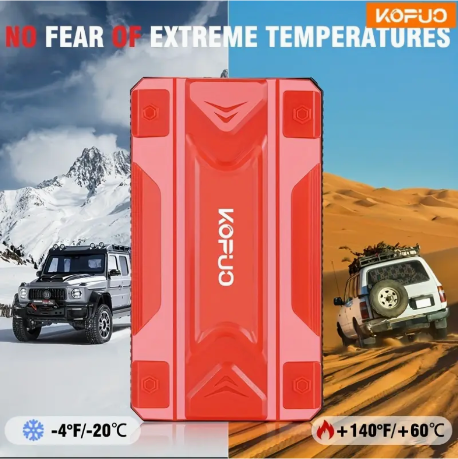 Portable Car Battery Jump Starter Emergency Power Bank, starts up to 6L vehicles - Image 3