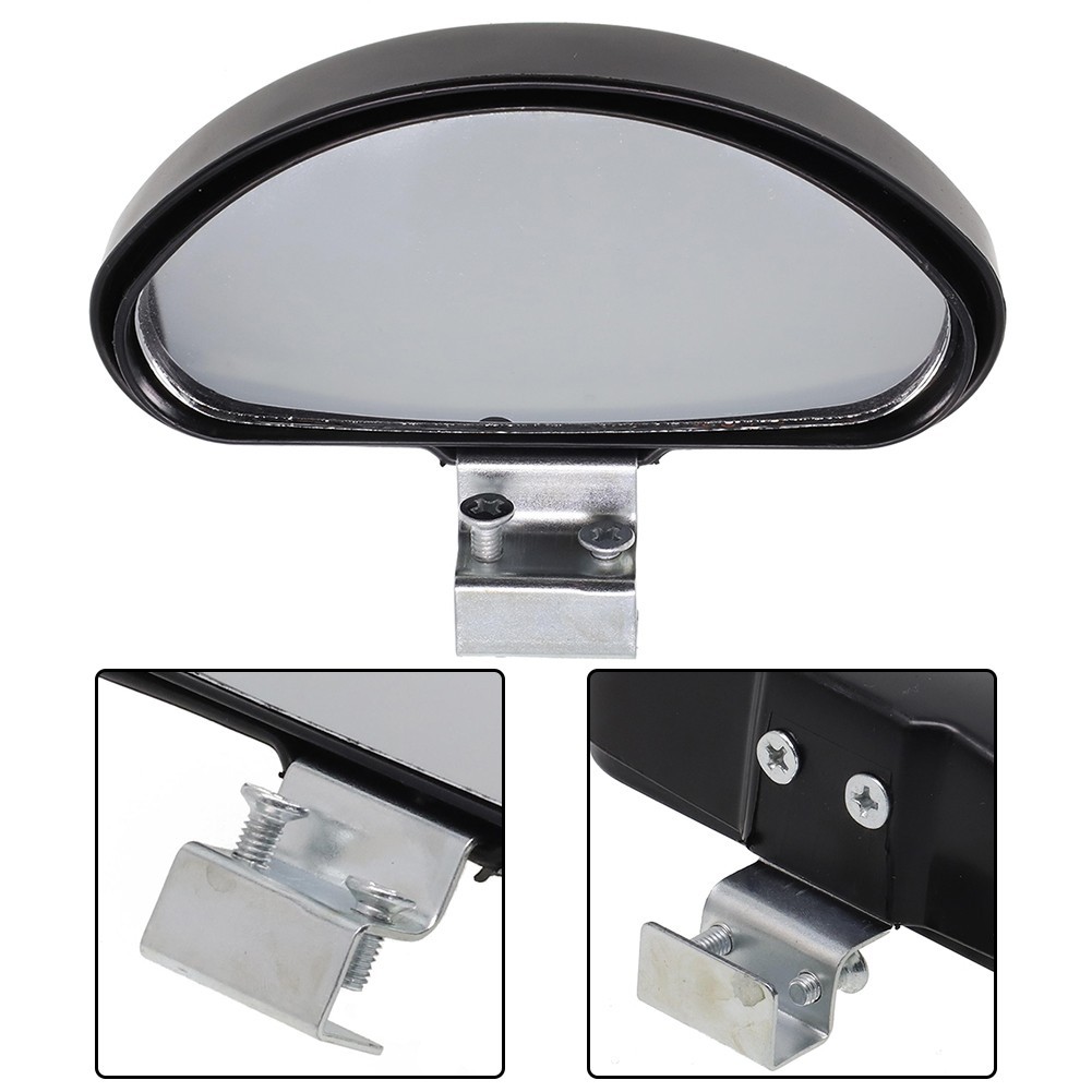 Blind Spot Mirror Car Mirrow 1PC Automotive Safety Black Easy To Install - Image 2