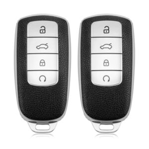 Funda para llavero de coche de protección automotriz para entusiastas del coche cubiertas para llaves dobles-
