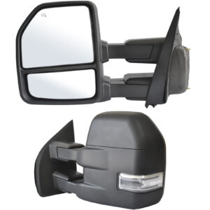 Espejos retrovisores de remolque para camioneta Ford F150 2015-2020 señal térmica eléctrica 8 pines-
