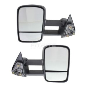 Espejo de remolque derecho y derecho ajuste manual manual plegable texturizado Gmc Yukon para 00-06-