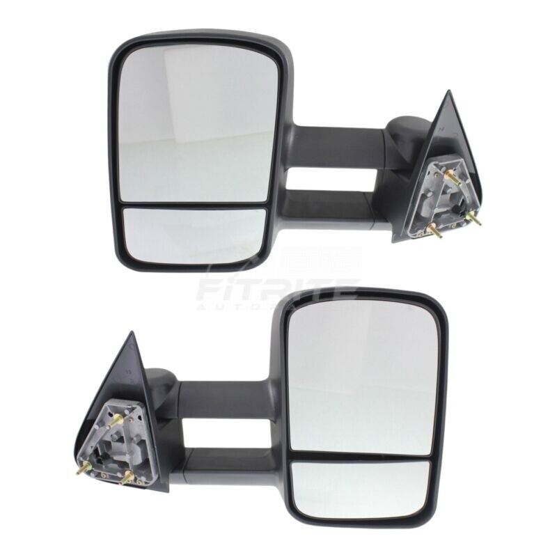 Espejo de remolque derecho y derecho ajuste manual manual plegable texturizado Gmc Yukon para 00-06-