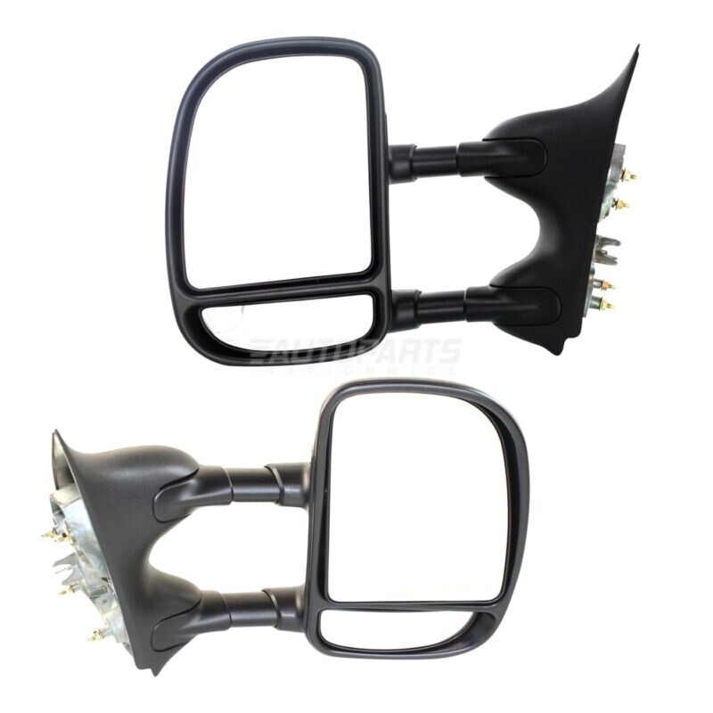 Nuevo espejo retrovisor lateral derecho y derecho plegable manual para Ford F-250 Super Duty 1999-10-