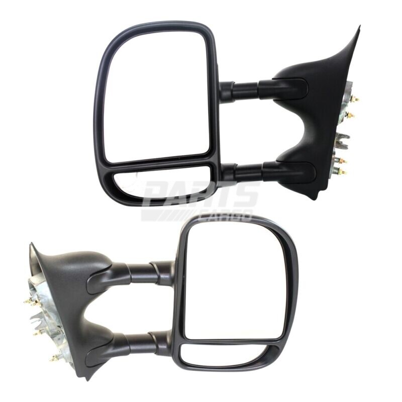 Nuevo espejo retrovisor de remolque lateral derecho y derecho plegable manual para Ford F-250 Super Duty 1999-10-