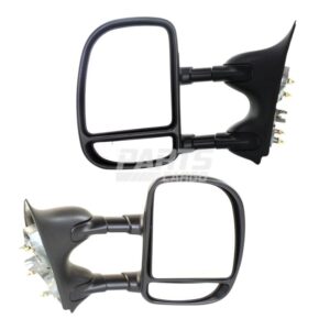 Nuevo espejo retrovisor de remolque lateral derecho y derecho plegable manual para Ford F-250 Super Duty 1999-10-