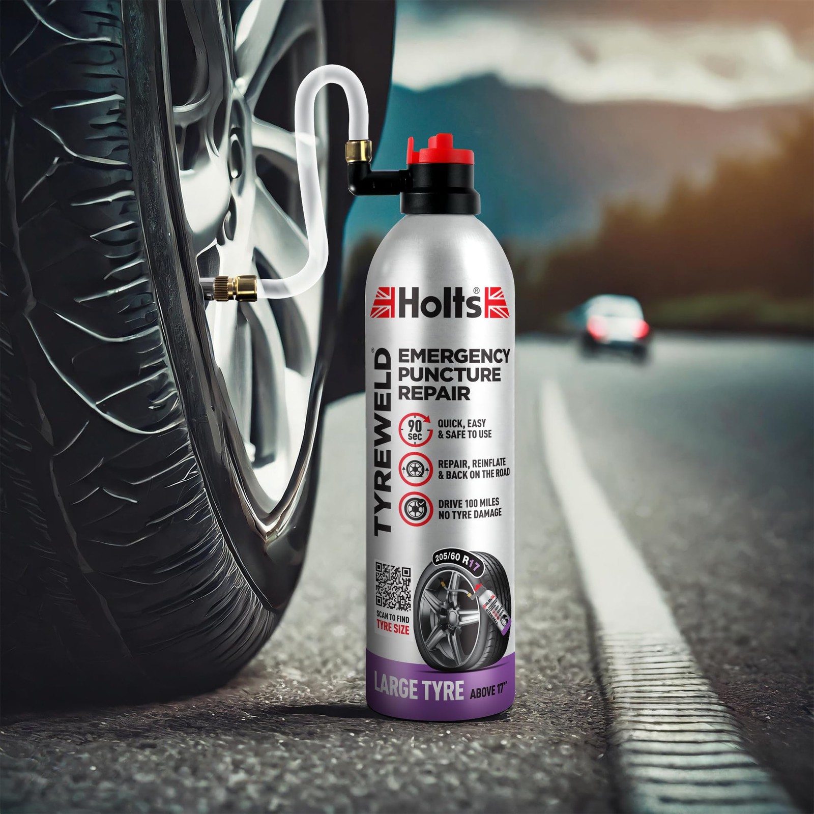 Sellador de pinchazos Holts Tyreweld 500 ml, espuma de reparación de neumáticos de emergencia, pinchazo de coche- - Image 5