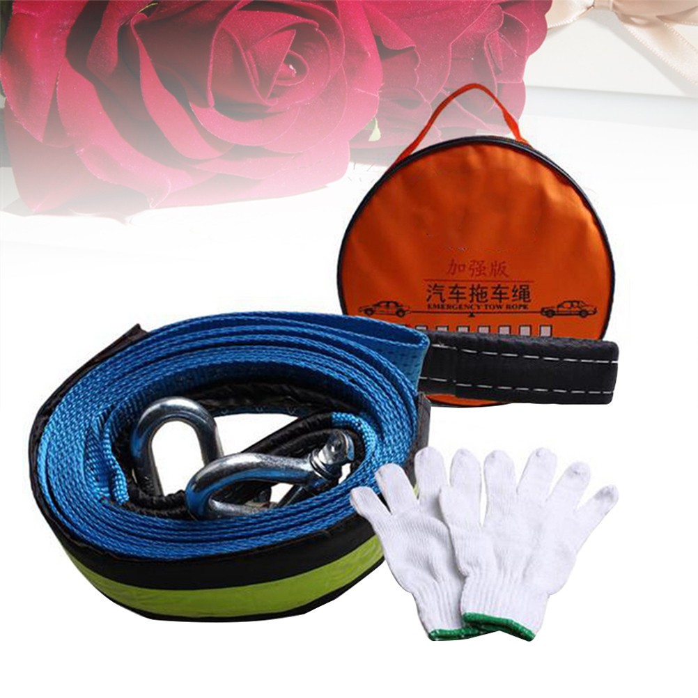 Cuerdas de remolque para automóviles accesorios de remolque gancho de recuperación de remolque de emergencia- - Image 2