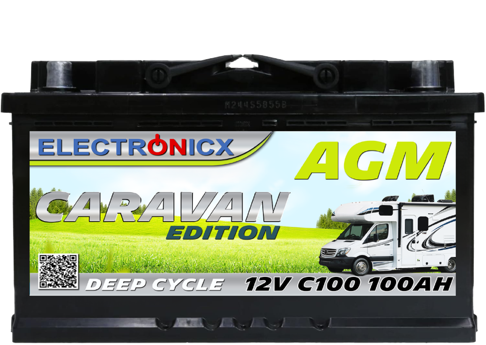 Electronicx Caravan Edition Batería AGM 100 AH 12V Autocaravana Barco Alimentación- - Image 4
