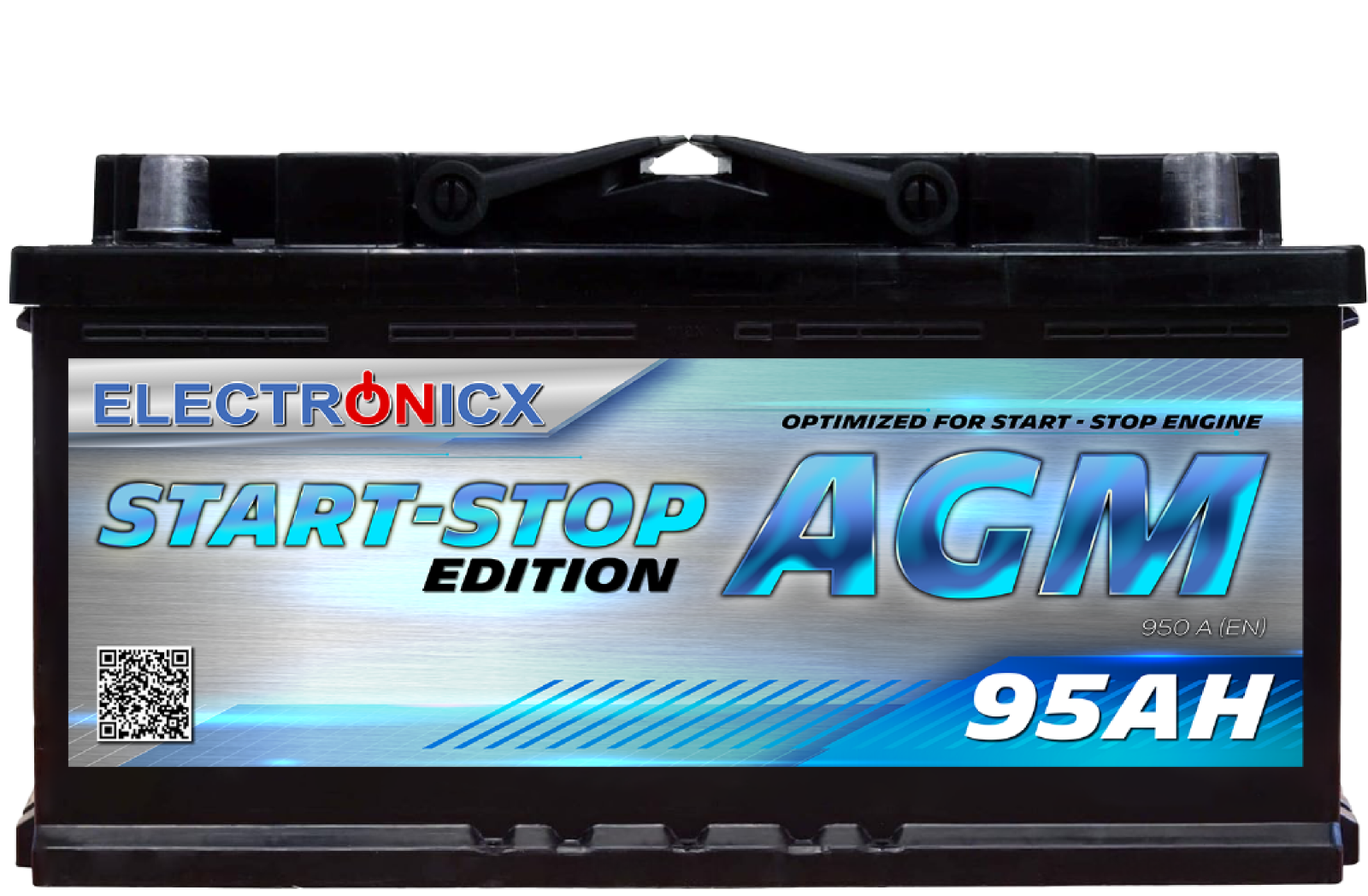 Start-Stop 95 AH AGM Electronicx Batería de coche Batería de arranque 12V 850A- - Image 4