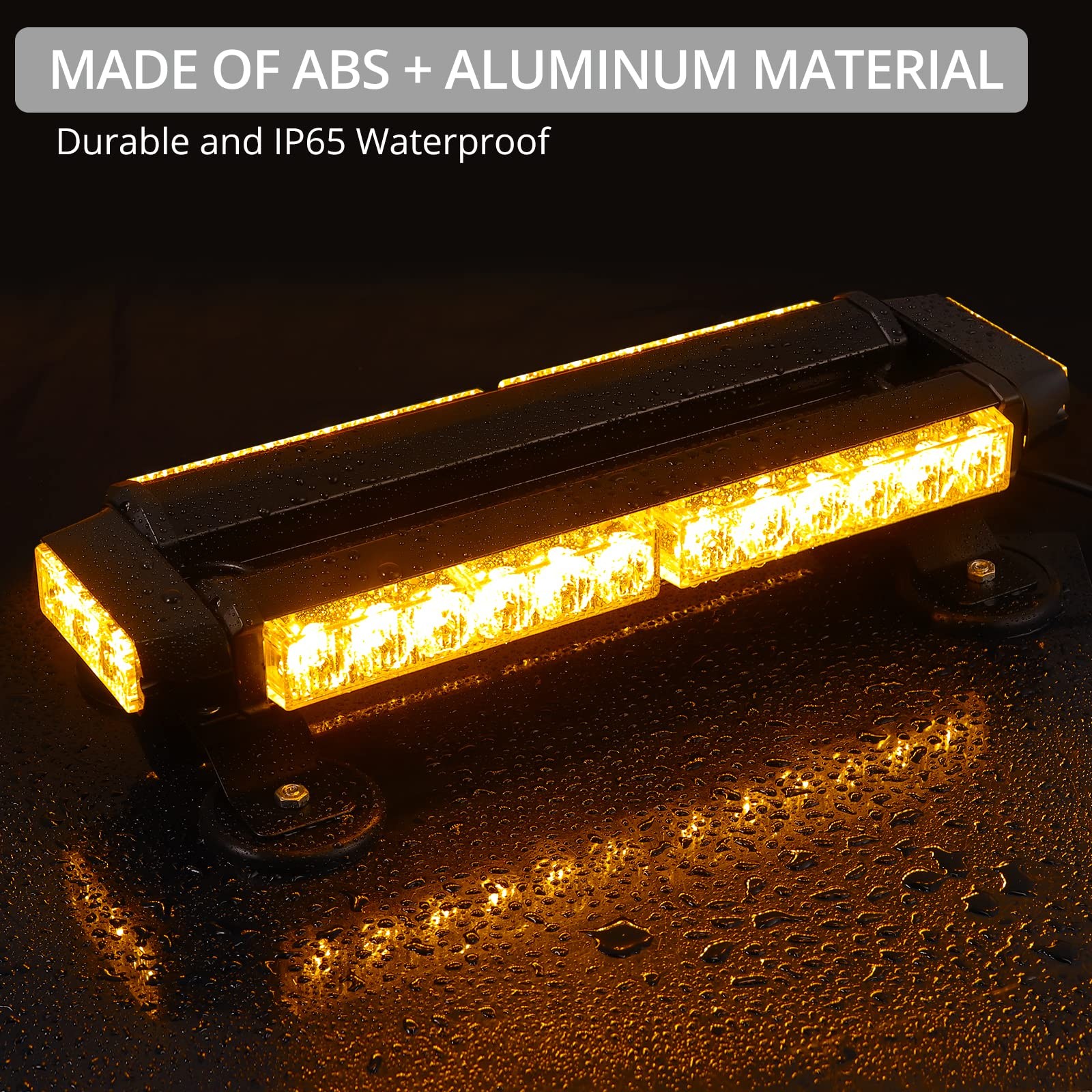 Barra de luces de emergencia para automóvil 30 LED 30W 7 patrones de flash advertencia de recuperación- - Image 5