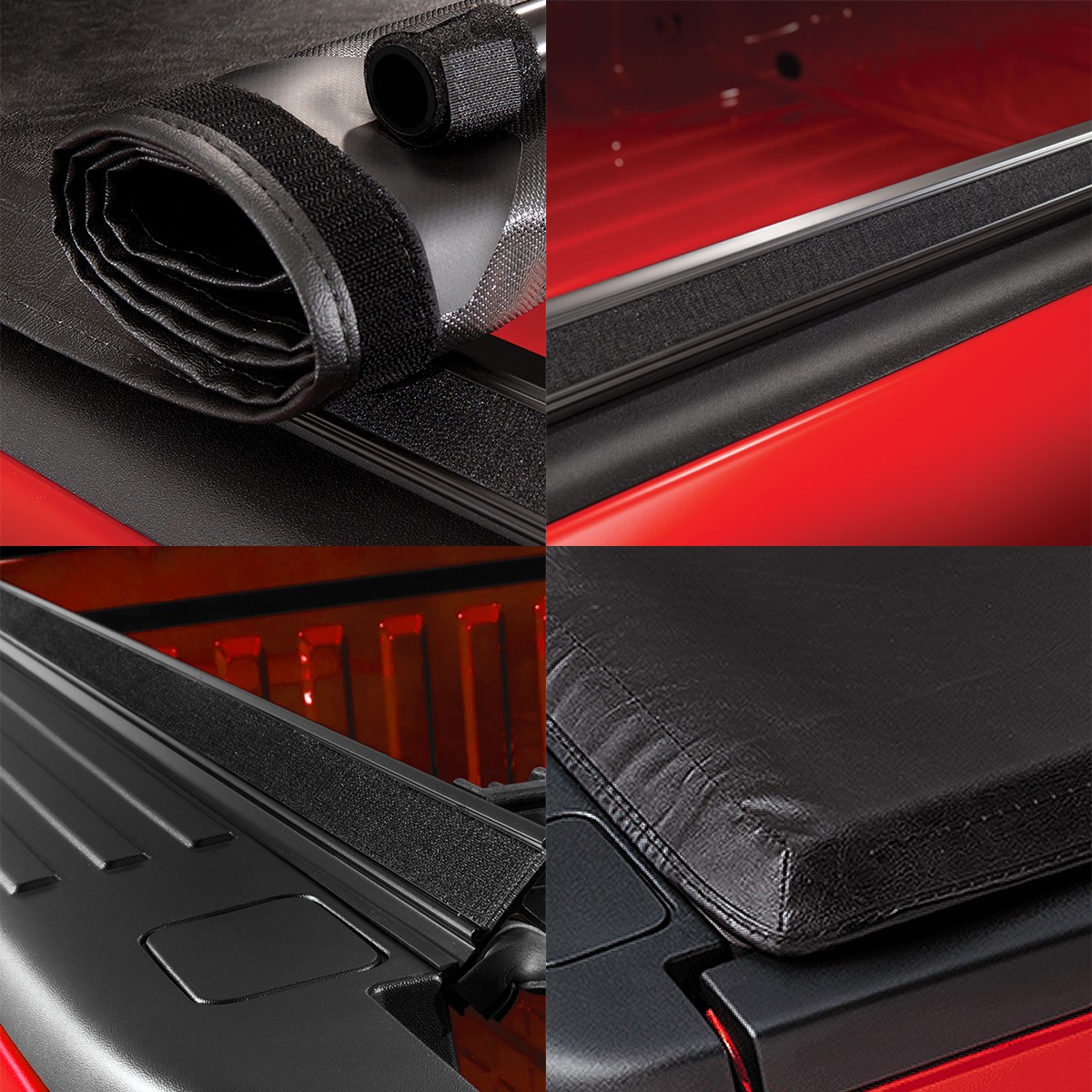 PARA CHEVY SILVERADO/GMC SIERRA 99-07 PLATAFORMA 6,5 FT VINILO SUAVE CUBIERTA ENROLLABLE- - Image 5