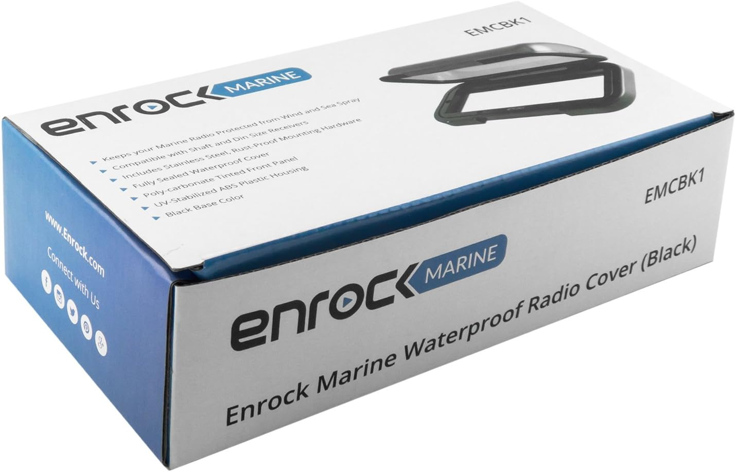 Marine EMCBK1 Universal en Tablero Resistente al Agua Impermeable Tintado Radio Escudo R- - Image 5