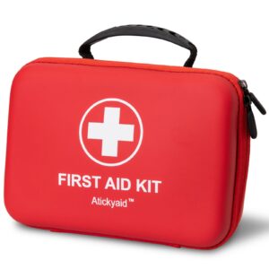 Kit de Primeros Auxilios 340 Piezas Premium Impermeable Carcasa Dura Kit Médico para Coche -