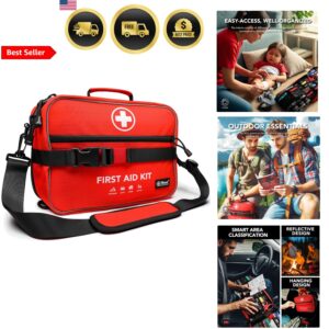 Kit de Primeros Auxilios Impermeable Médico Kits de Emergencia Suministros de Trauma Hogar Oficina Coche-