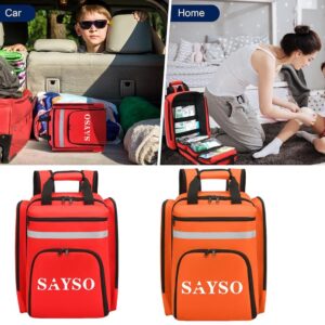 Kits de Primeros Auxilios Mochilas de Rescate de Emergencia Gran Capacidad Almacenamiento Clasificado Exterior-